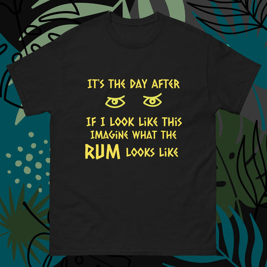 RUM/ALCOHOL THEMED - Hang Over LOL! Men's Classic Tee Shirt/T-Shirt