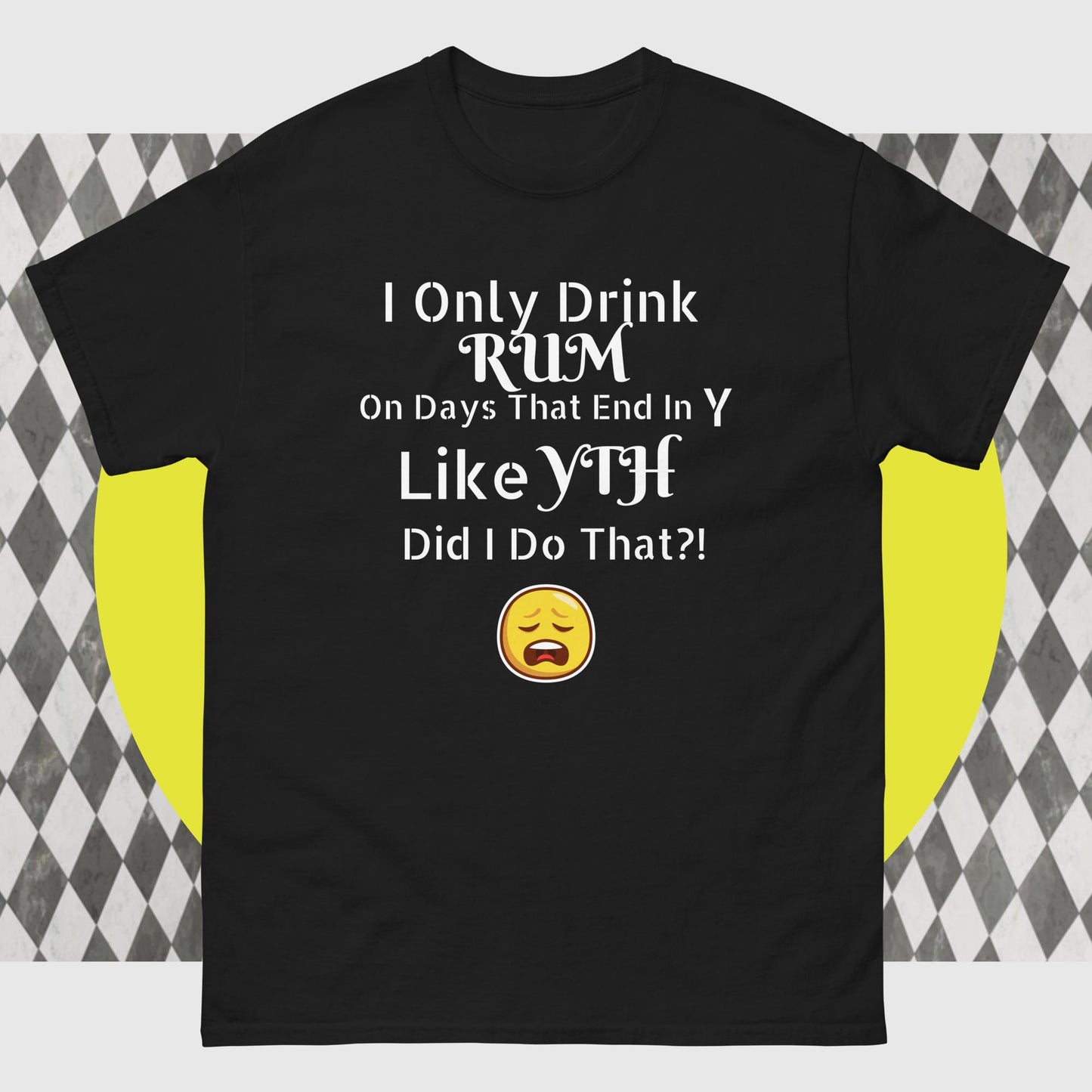 RUM/ALCOHOL THEMED - LOL! Fun Men's Classic Tee Shirt/T-Shirt