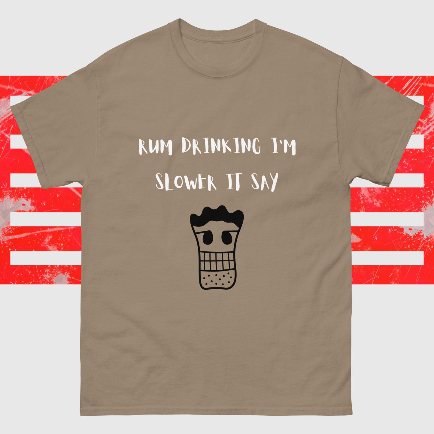 RUM/ALCOHOL THEMED - LOL! Fun Men's Classic Tee Shirt/T-Shirt