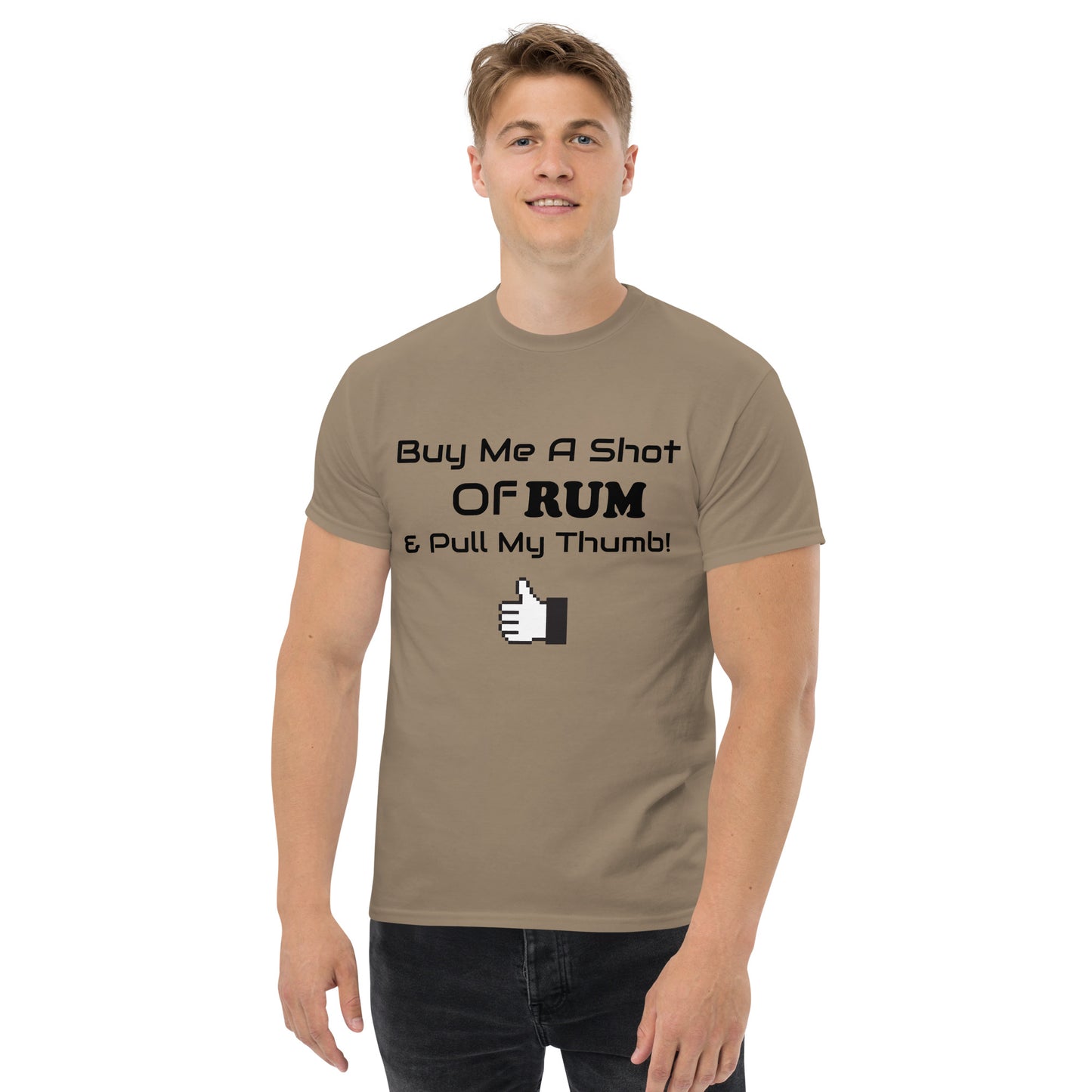 RUM/ALCOHOL THEMED - LOL! Fun Men's Classic Tee Shirt/T-Shirt