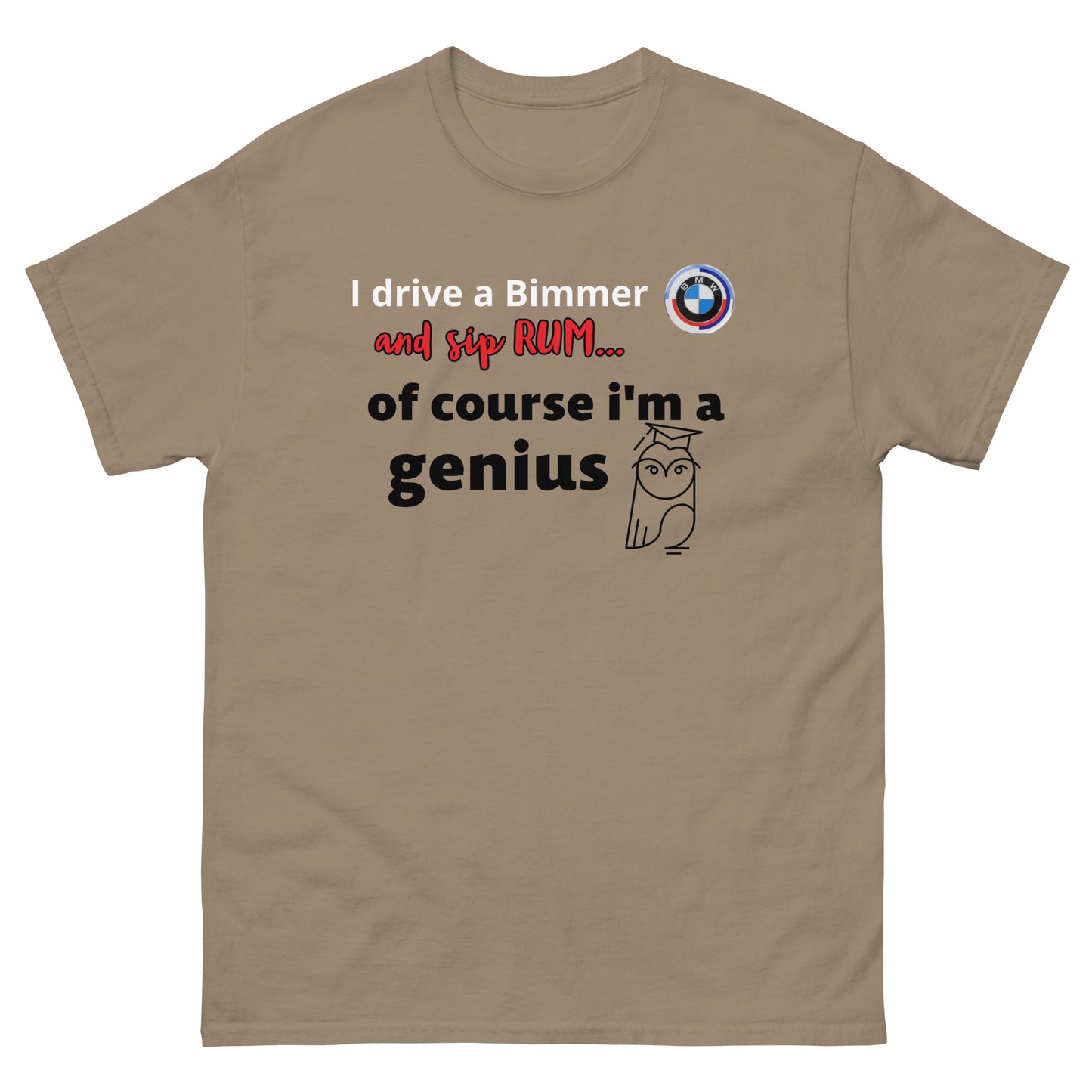 RUM/ALCOHOL THEMED - Cool Bimmer - BMW Men's Graphic Tee Shirt/T-Shirt