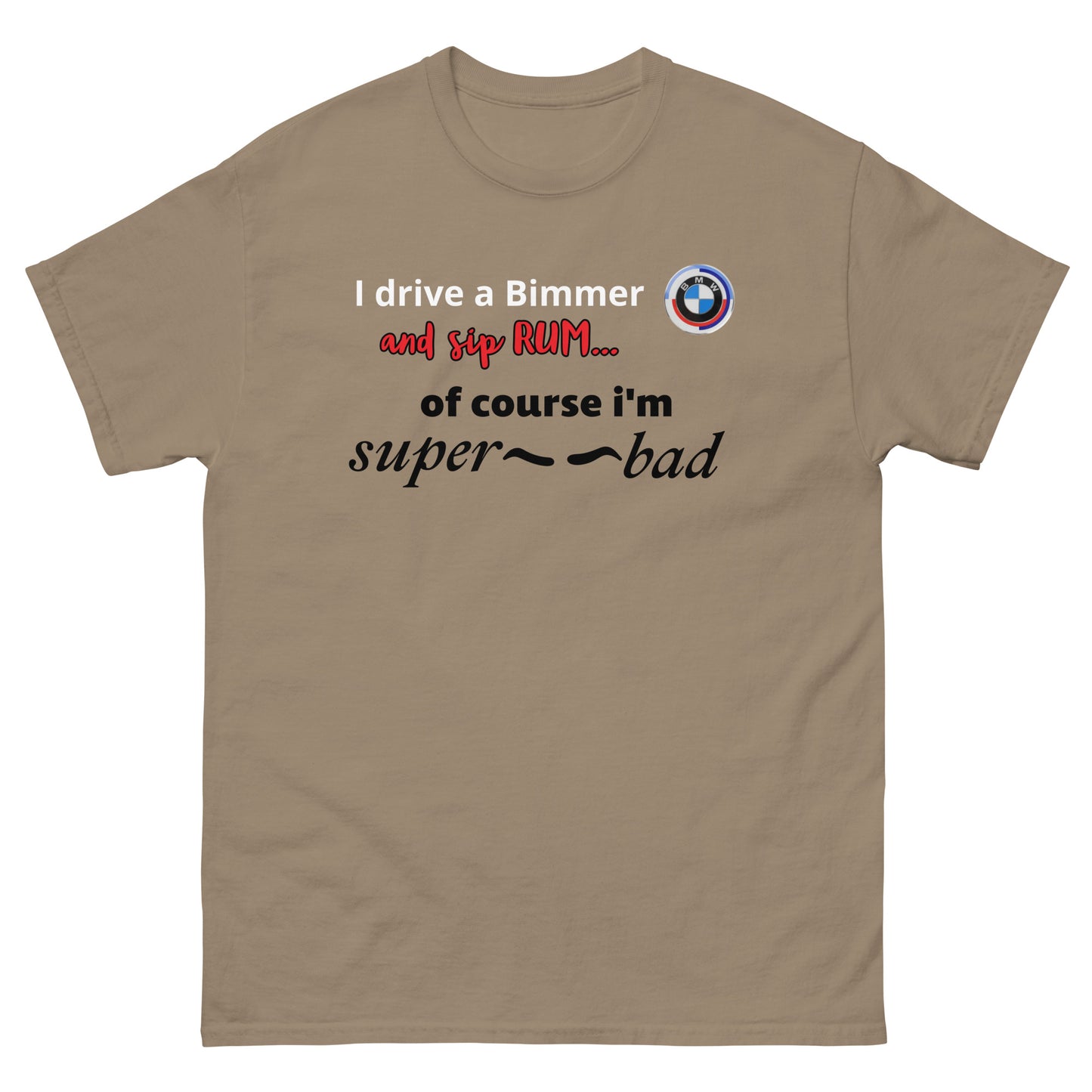 RUM/ALCOHOL THEMED - Cool Bimmer - BMW Men's Graphic Tee Shirt/T-Shirt