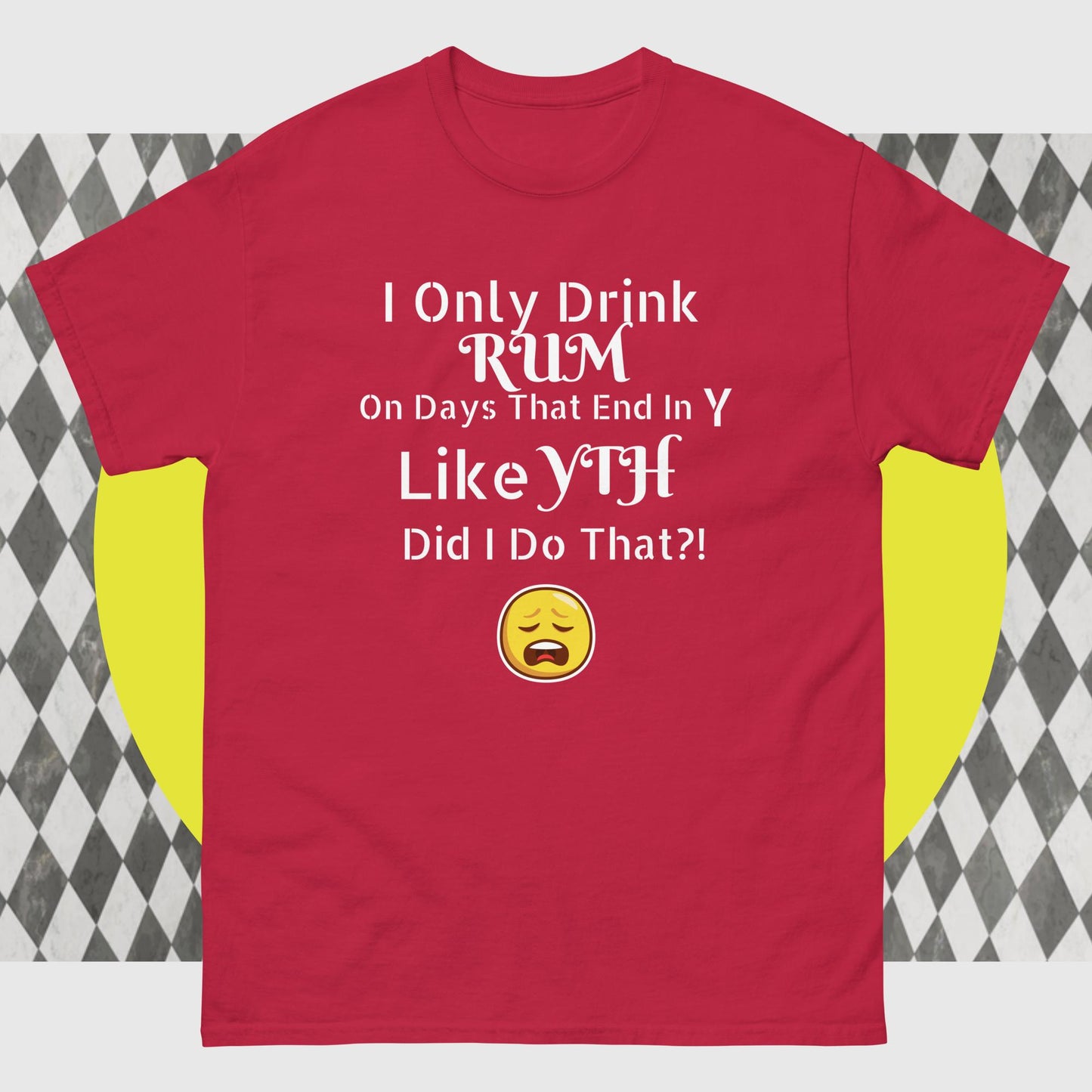 RUM/ALCOHOL THEMED - LOL! Fun Men's Classic Tee Shirt/T-Shirt