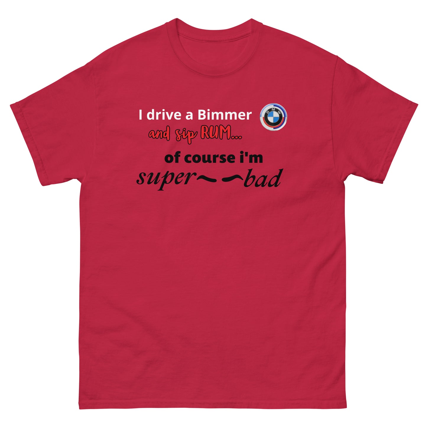 RUM/ALCOHOL THEMED - Cool Bimmer - BMW Men's Graphic Tee Shirt/T-Shirt