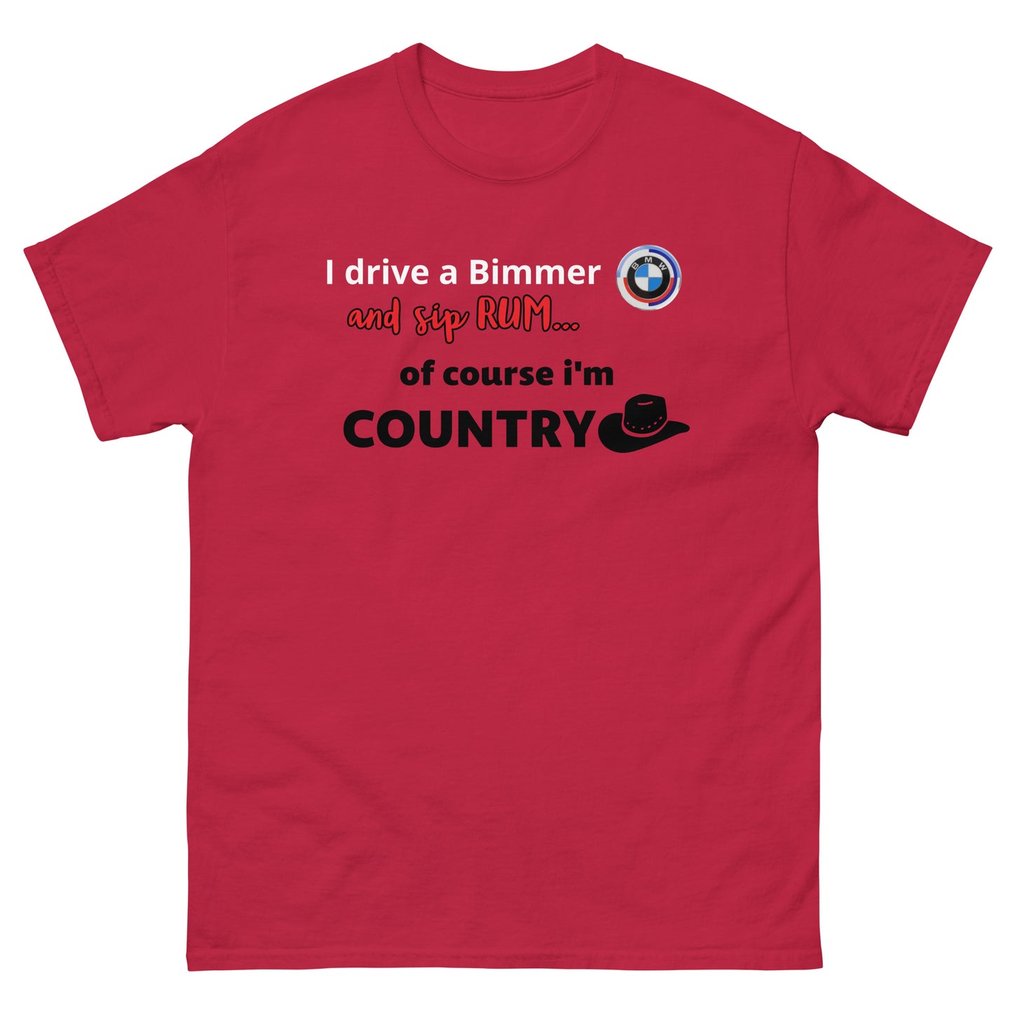 RUM/ALCOHOL THEMED - Cool Bimmer - BMW Men's Graphic Tee Shirt/T-Shirt