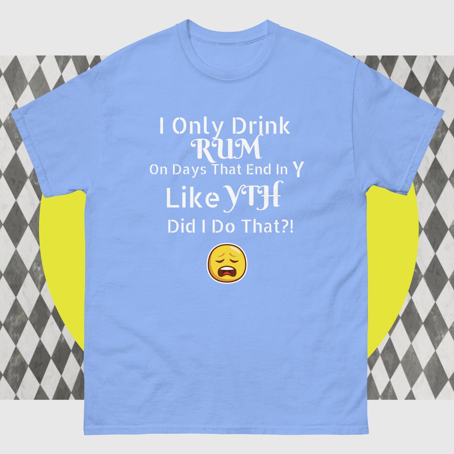 RUM/ALCOHOL THEMED - LOL! Fun Men's Classic Tee Shirt/T-Shirt