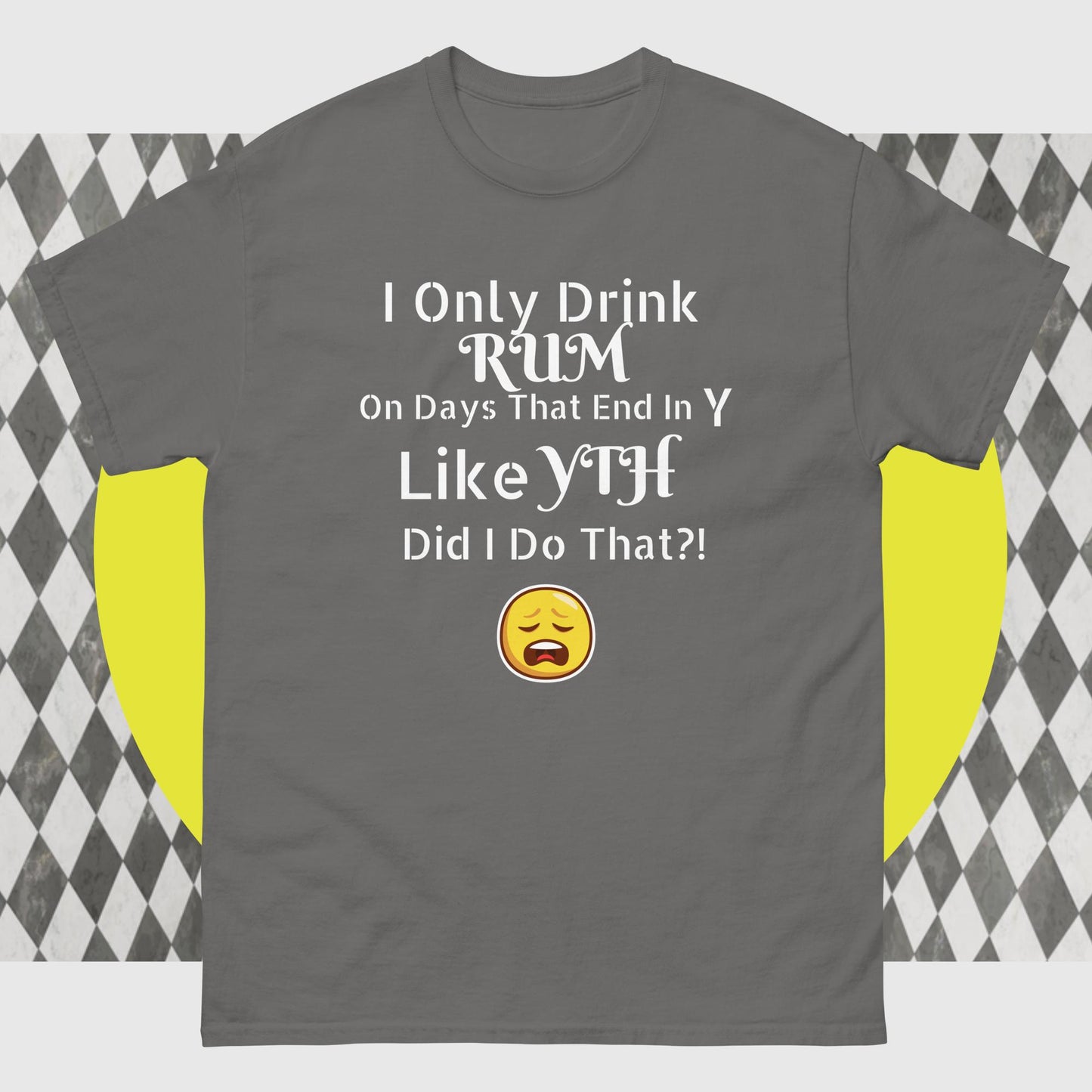 RUM/ALCOHOL THEMED - LOL! Fun Men's Classic Tee Shirt/T-Shirt