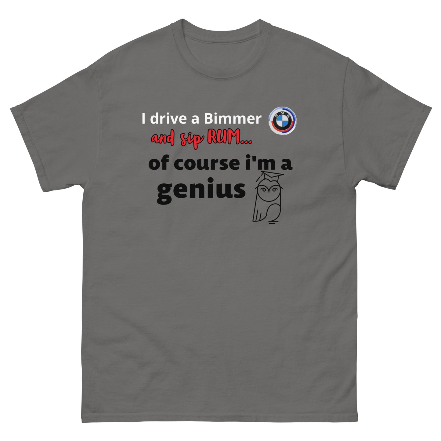 RUM/ALCOHOL THEMED - Cool Bimmer - BMW Men's Graphic Tee Shirt/T-Shirt