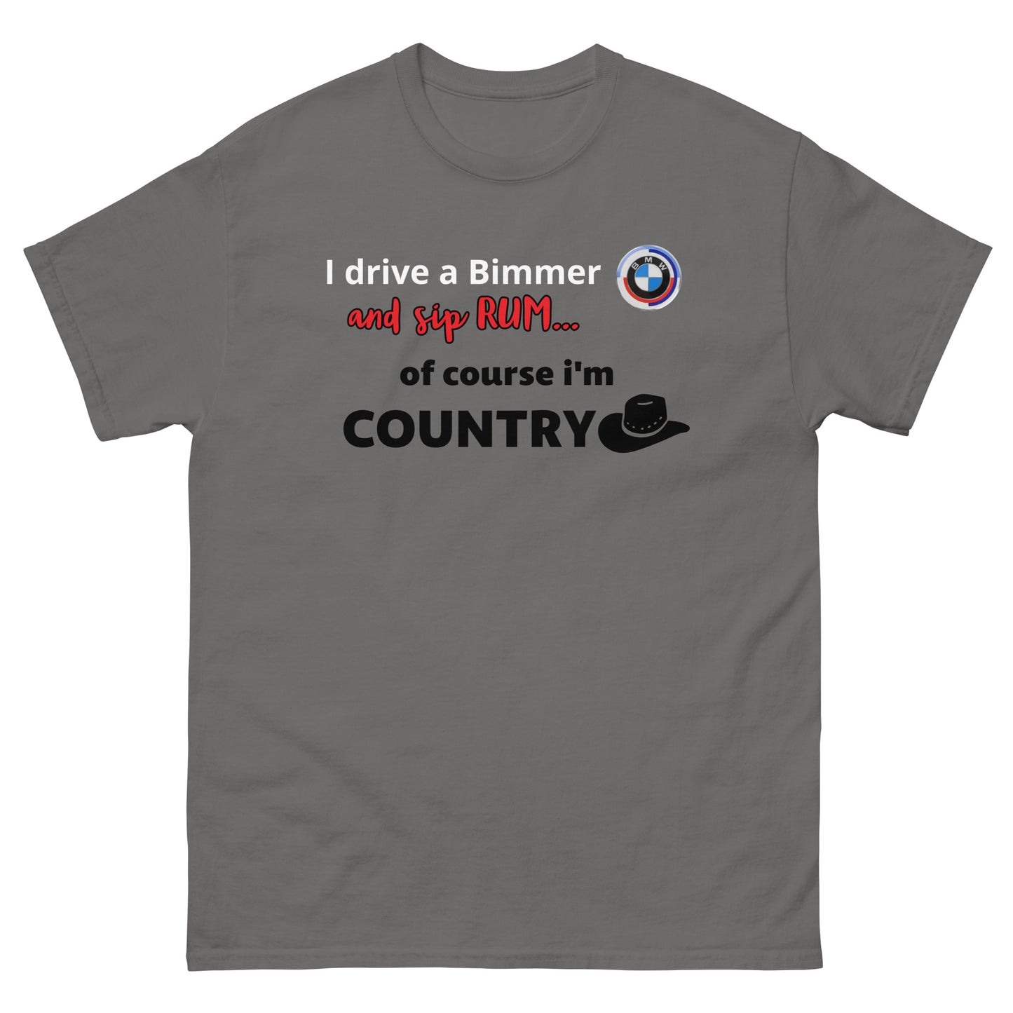 RUM/ALCOHOL THEMED - Cool Bimmer - BMW Men's Graphic Tee Shirt/T-Shirt