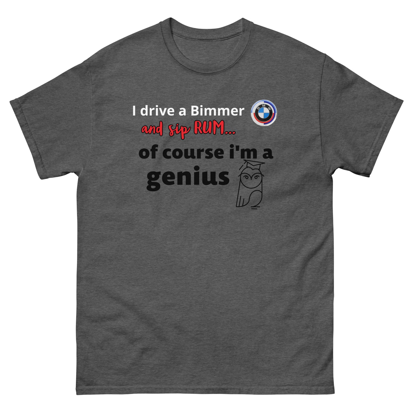 RUM/ALCOHOL THEMED - Cool Bimmer - BMW Men's Graphic Tee Shirt/T-Shirt