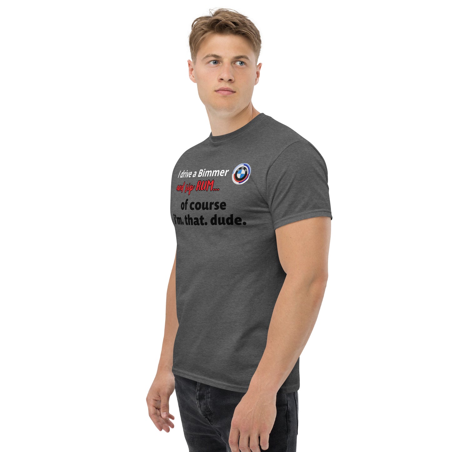 RUM/ALCOHOL THEMED - Cool Bimmer - BMW Men's Graphic Tee Shirt/T-Shirt