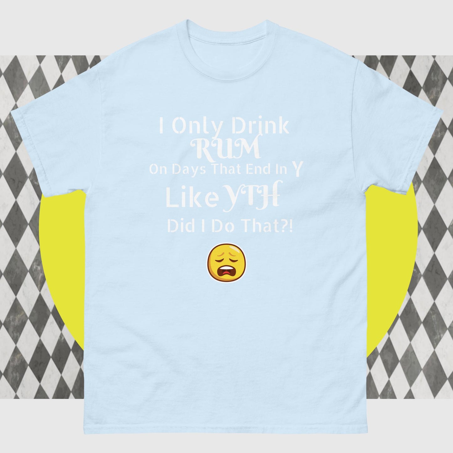 RUM/ALCOHOL THEMED - LOL! Fun Men's Classic Tee Shirt/T-Shirt