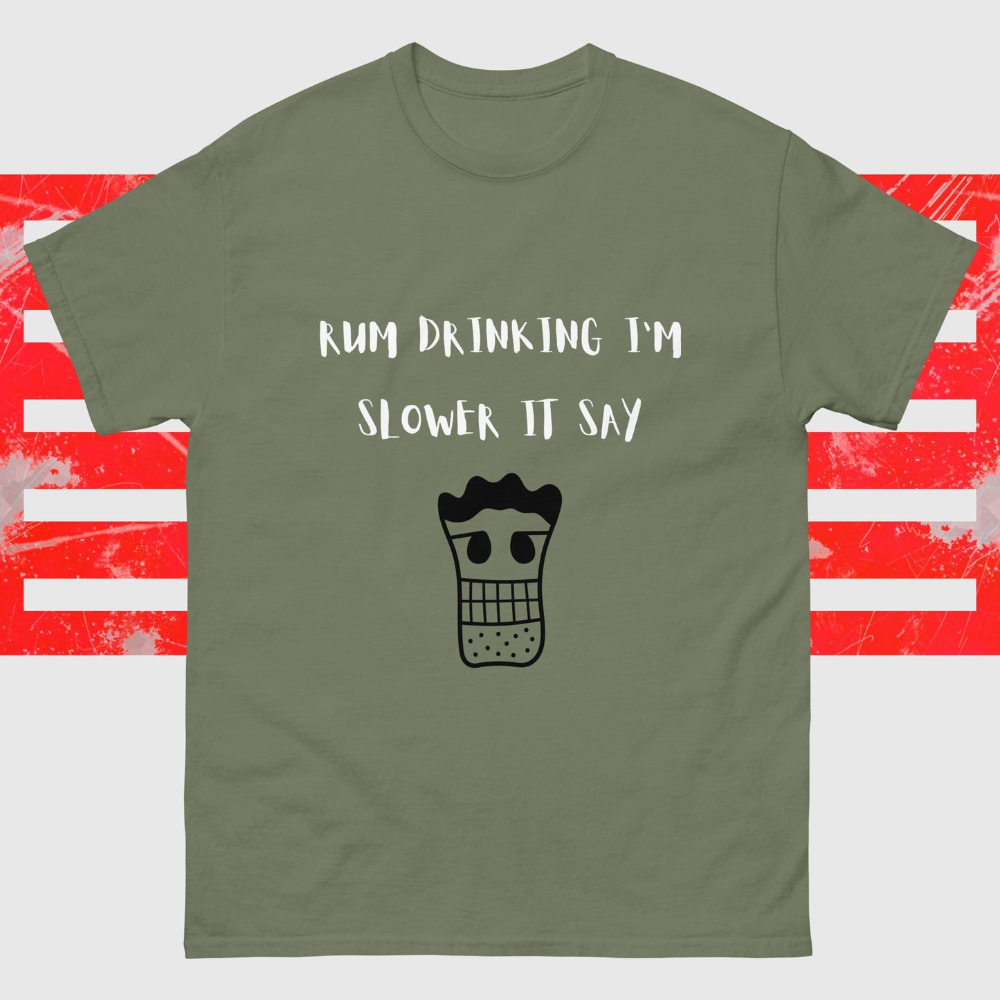 RUM/ALCOHOL THEMED - LOL! Fun Men's Classic Tee Shirt/T-Shirt