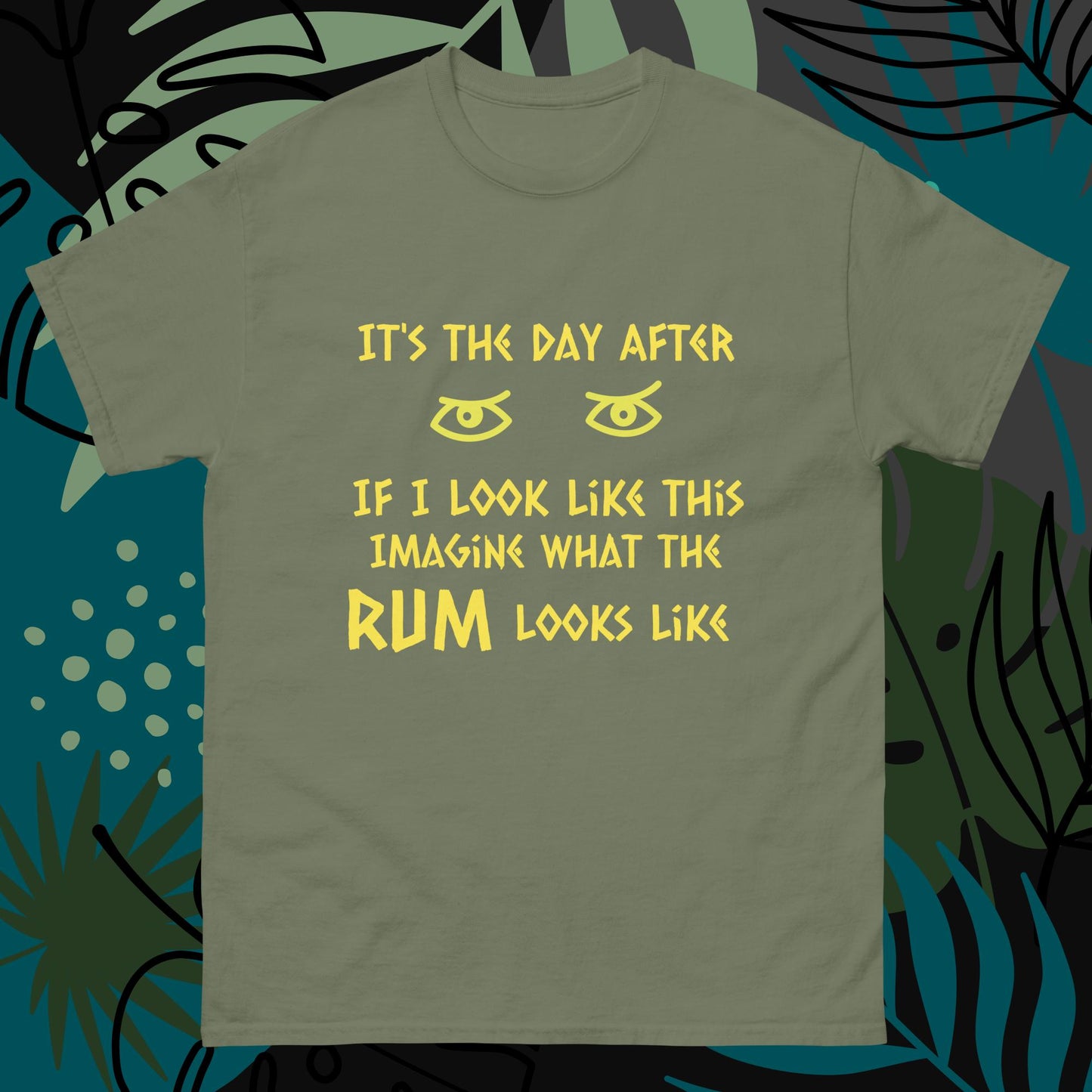 RUM/ALCOHOL THEMED - Hang Over LOL! Men's Classic Tee Shirt/T-Shirt