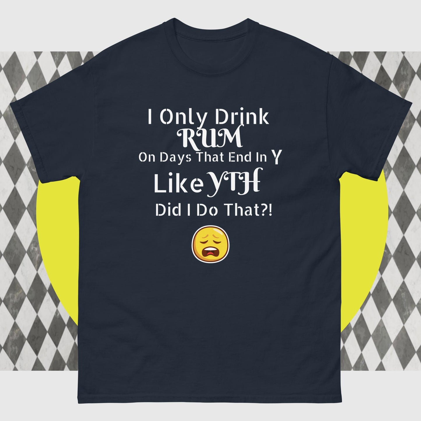 RUM/ALCOHOL THEMED - LOL! Fun Men's Classic Tee Shirt/T-Shirt