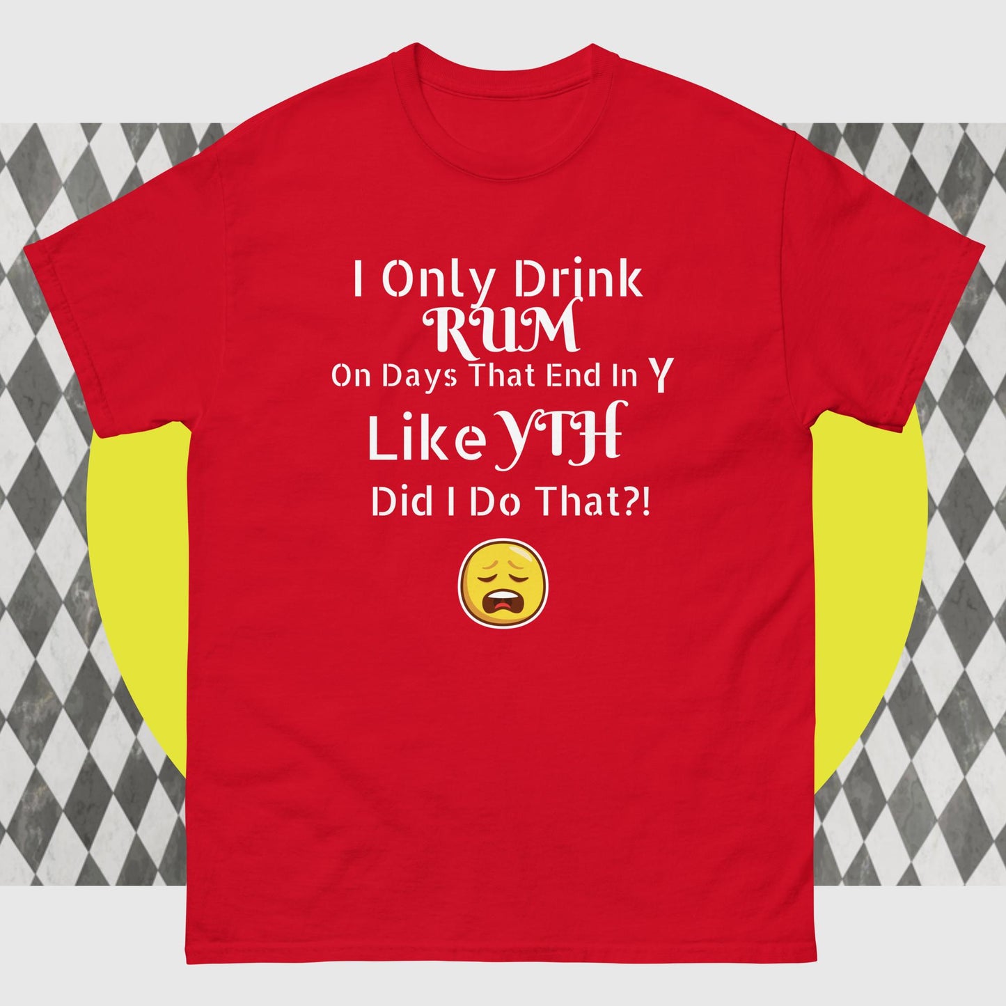 RUM/ALCOHOL THEMED - LOL! Fun Men's Classic Tee Shirt/T-Shirt