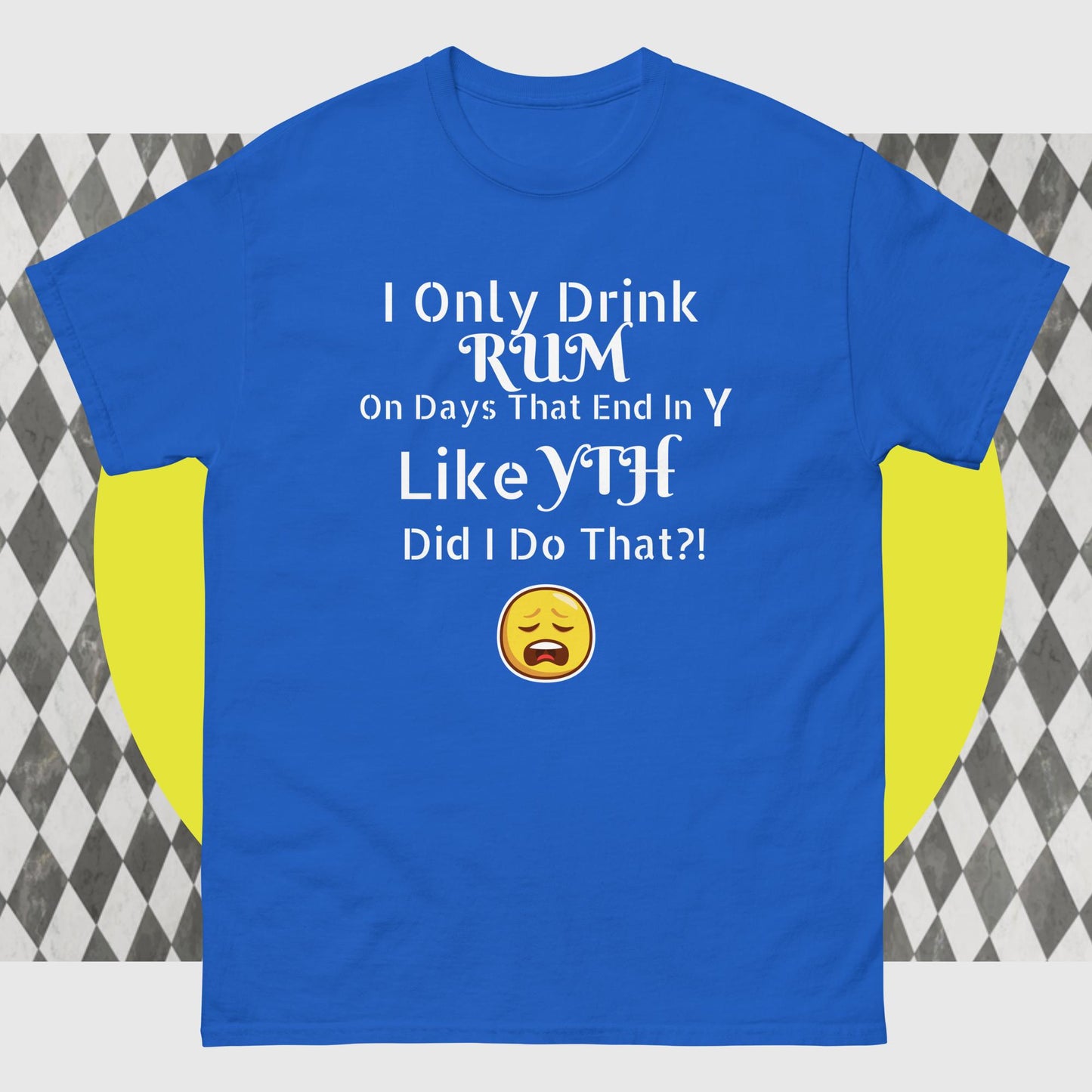 RUM/ALCOHOL THEMED - LOL! Fun Men's Classic Tee Shirt/T-Shirt