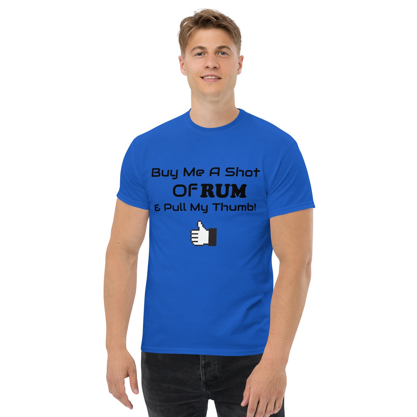 RUM/ALCOHOL THEMED - LOL! Fun Men's Classic Tee Shirt/T-Shirt