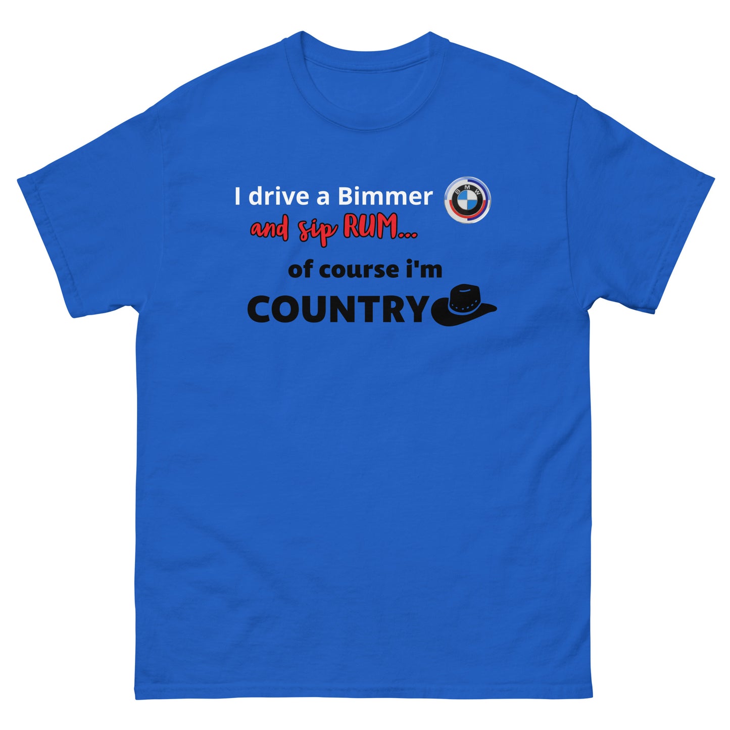 RUM/ALCOHOL THEMED - Cool Bimmer - BMW Men's Graphic Tee Shirt/T-Shirt