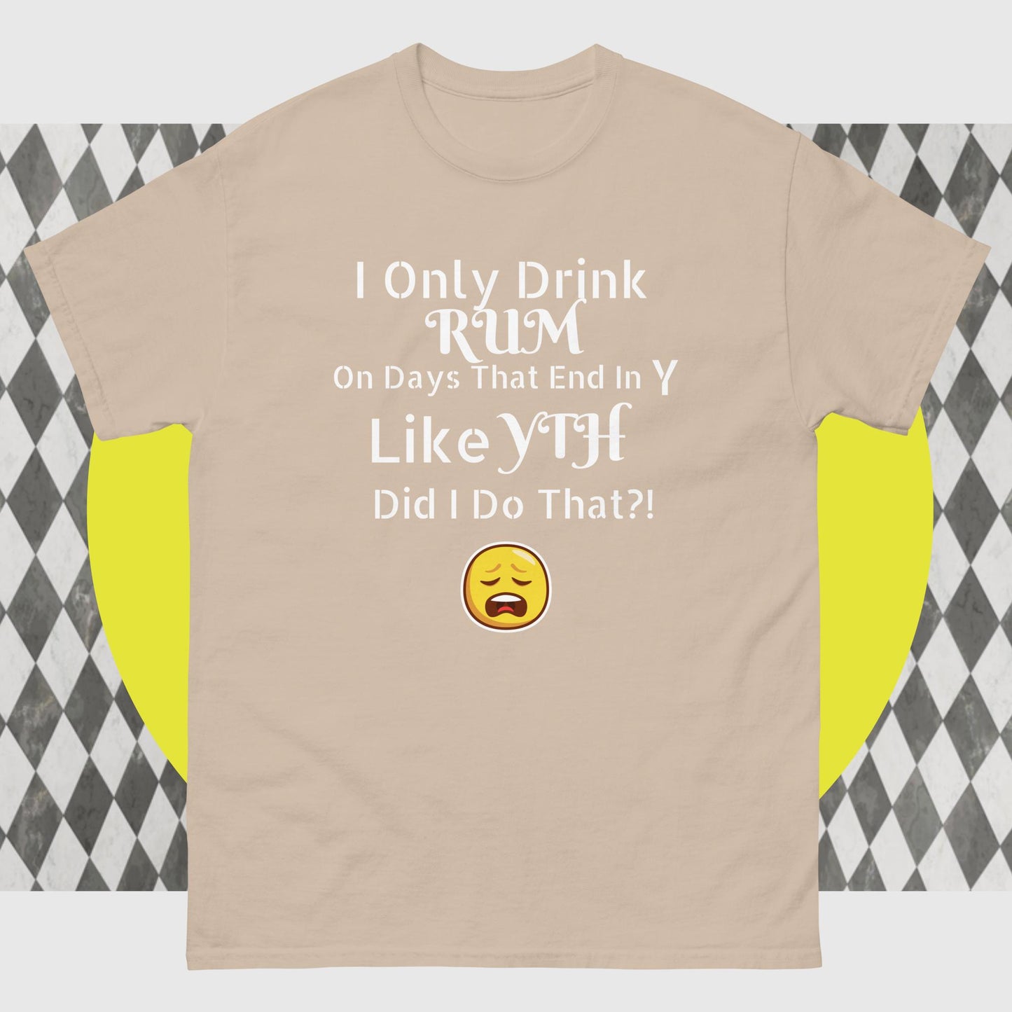 RUM/ALCOHOL THEMED - LOL! Fun Men's Classic Tee Shirt/T-Shirt