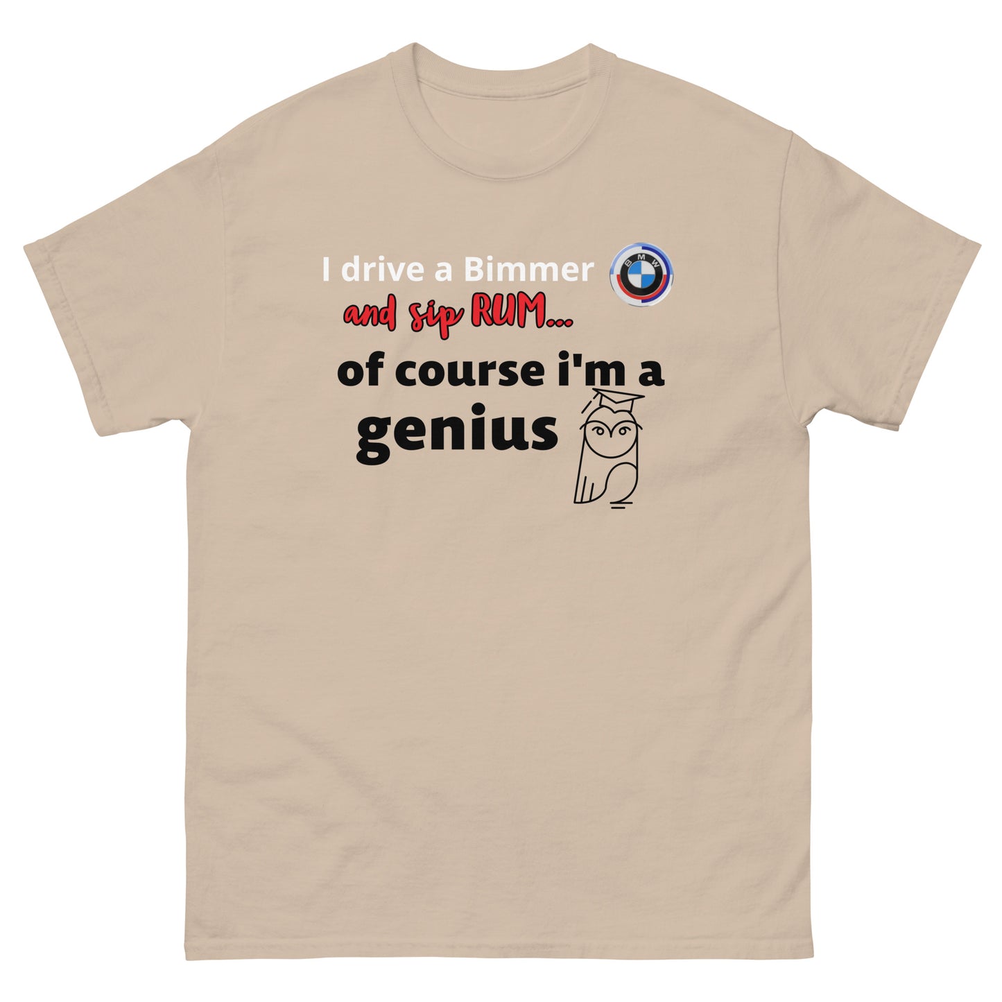 RUM/ALCOHOL THEMED - Cool Bimmer - BMW Men's Graphic Tee Shirt/T-Shirt