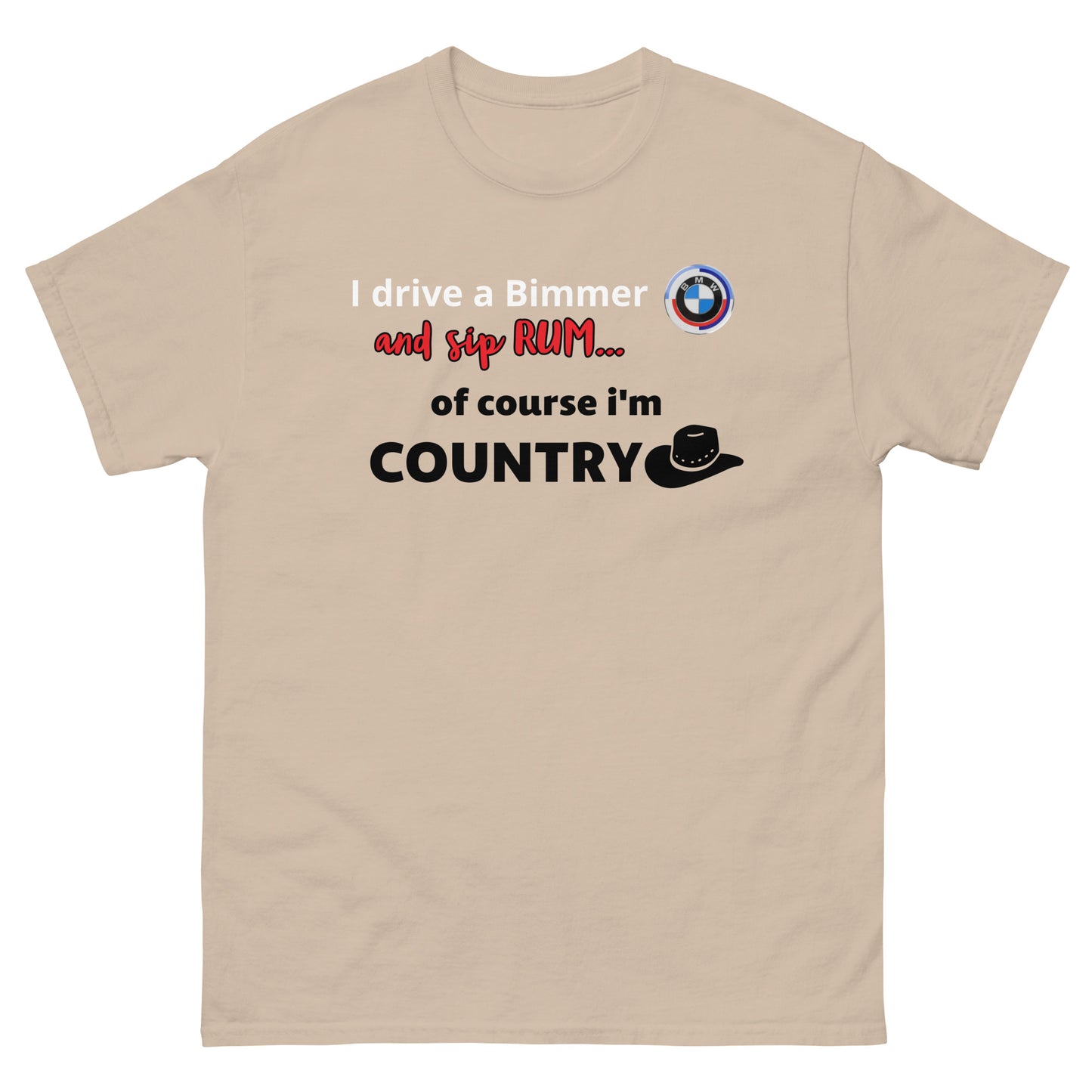 RUM/ALCOHOL THEMED - Cool Bimmer - BMW Men's Graphic Tee Shirt/T-Shirt