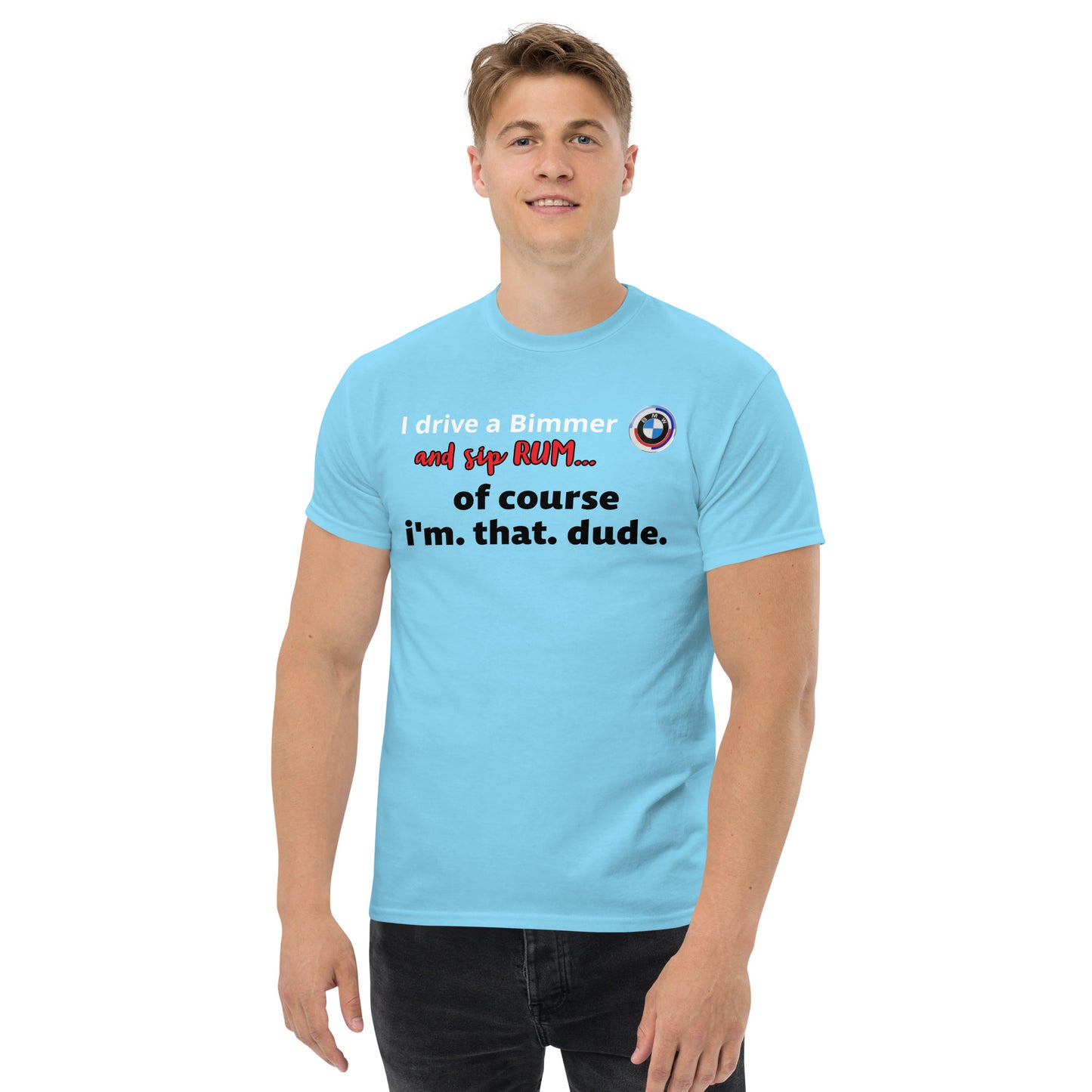 RUM/ALCOHOL THEMED - Cool Bimmer - BMW Men's Graphic Tee Shirt/T-Shirt