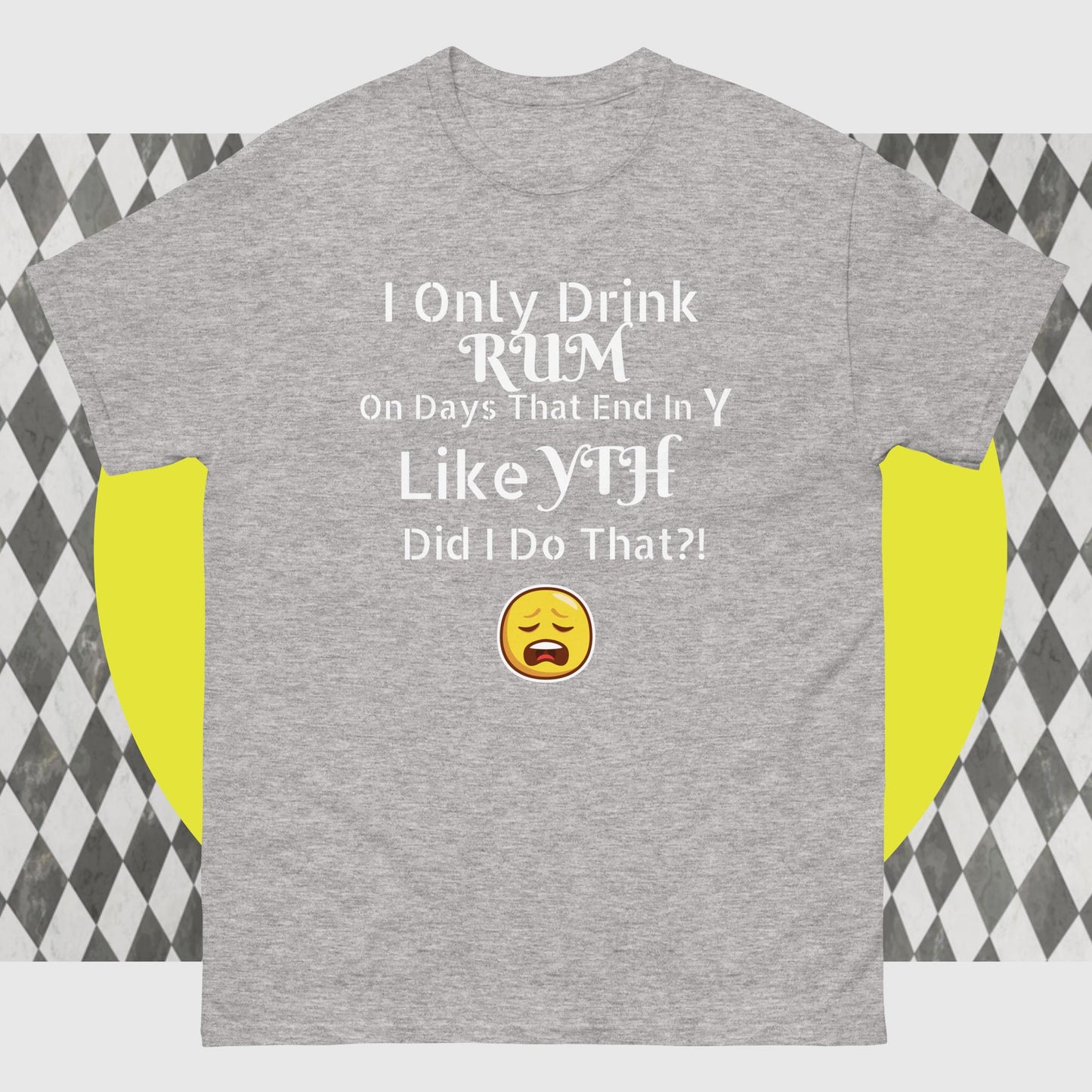 RUM/ALCOHOL THEMED - LOL! Fun Men's Classic Tee Shirt/T-Shirt