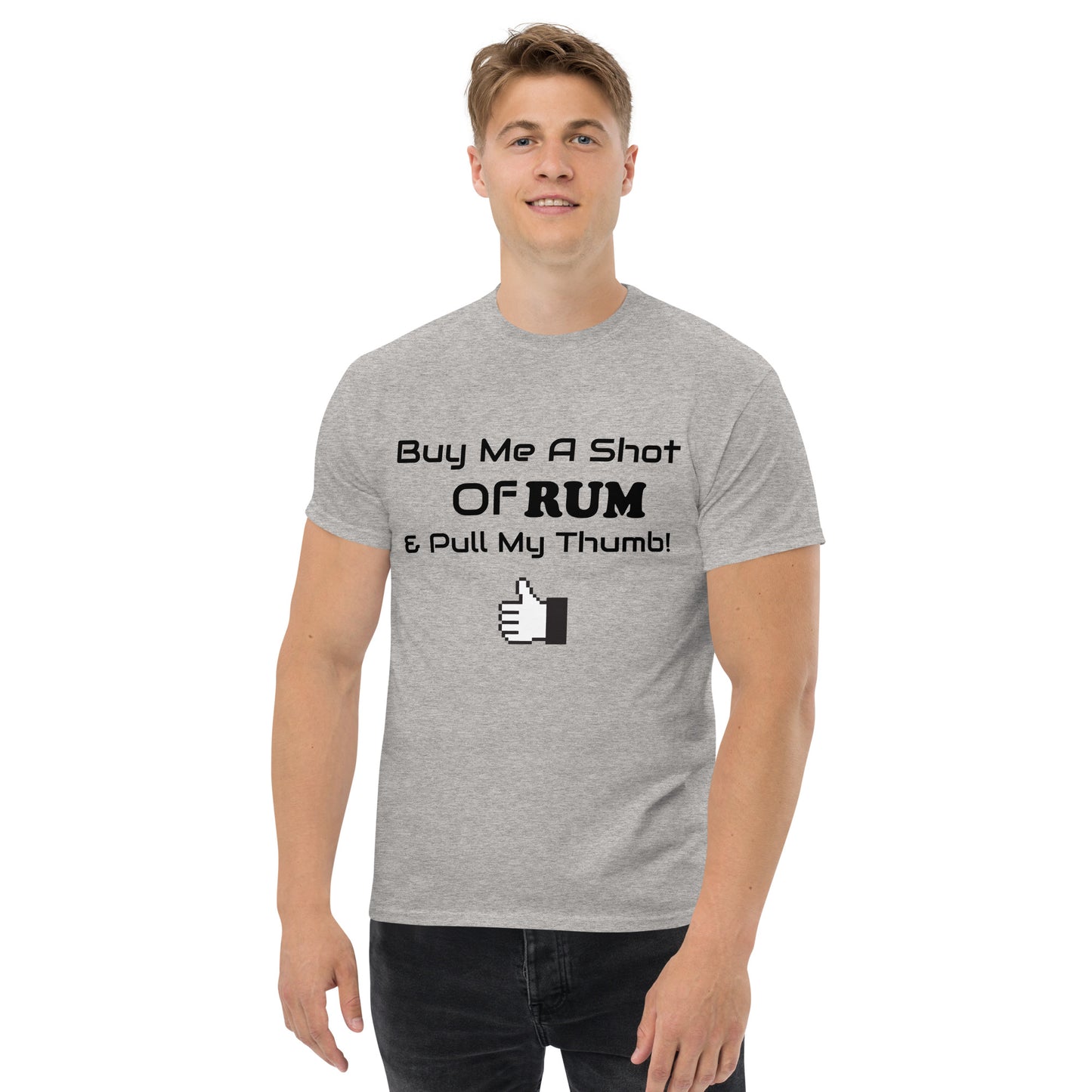 RUM/ALCOHOL THEMED - LOL! Fun Men's Classic Tee Shirt/T-Shirt