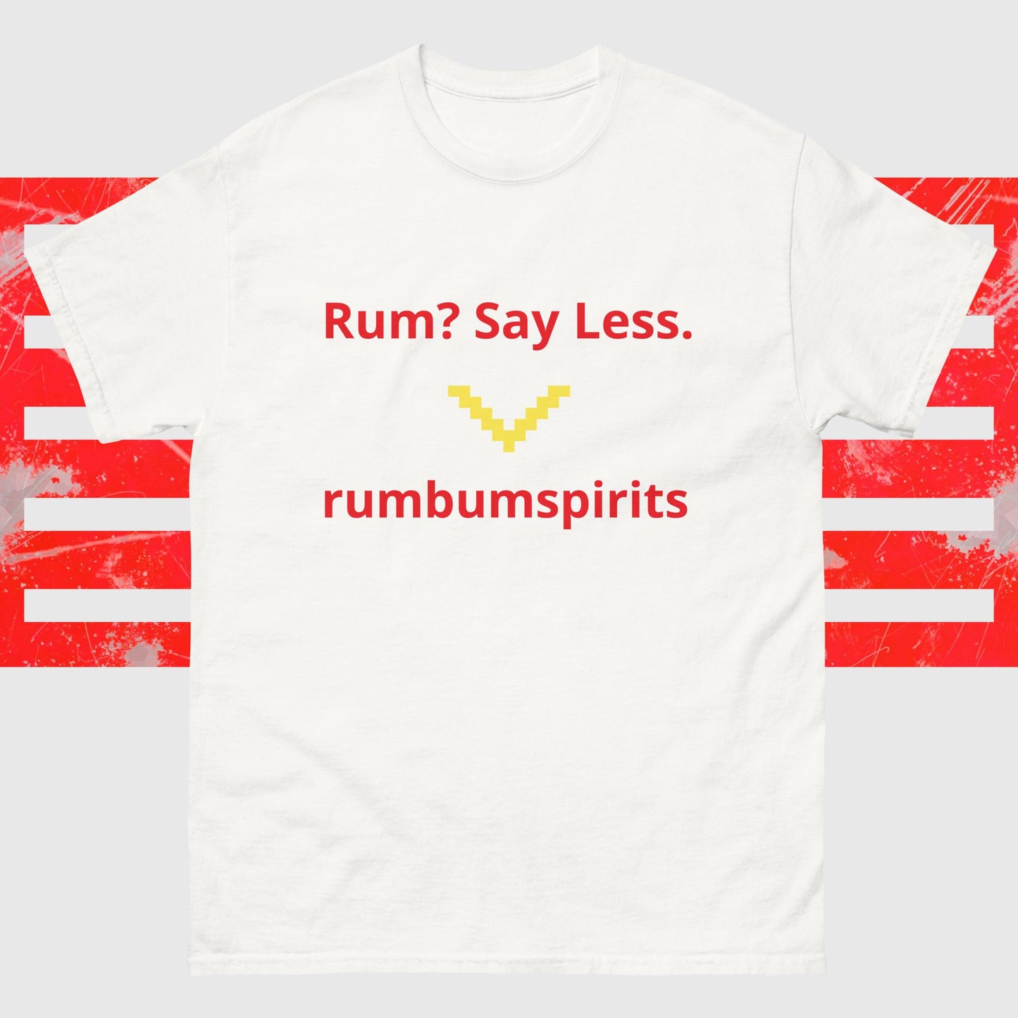 RUM/ALCOHOL THEMED - Branded Men's Classic Tee Shirt/T-Shirt