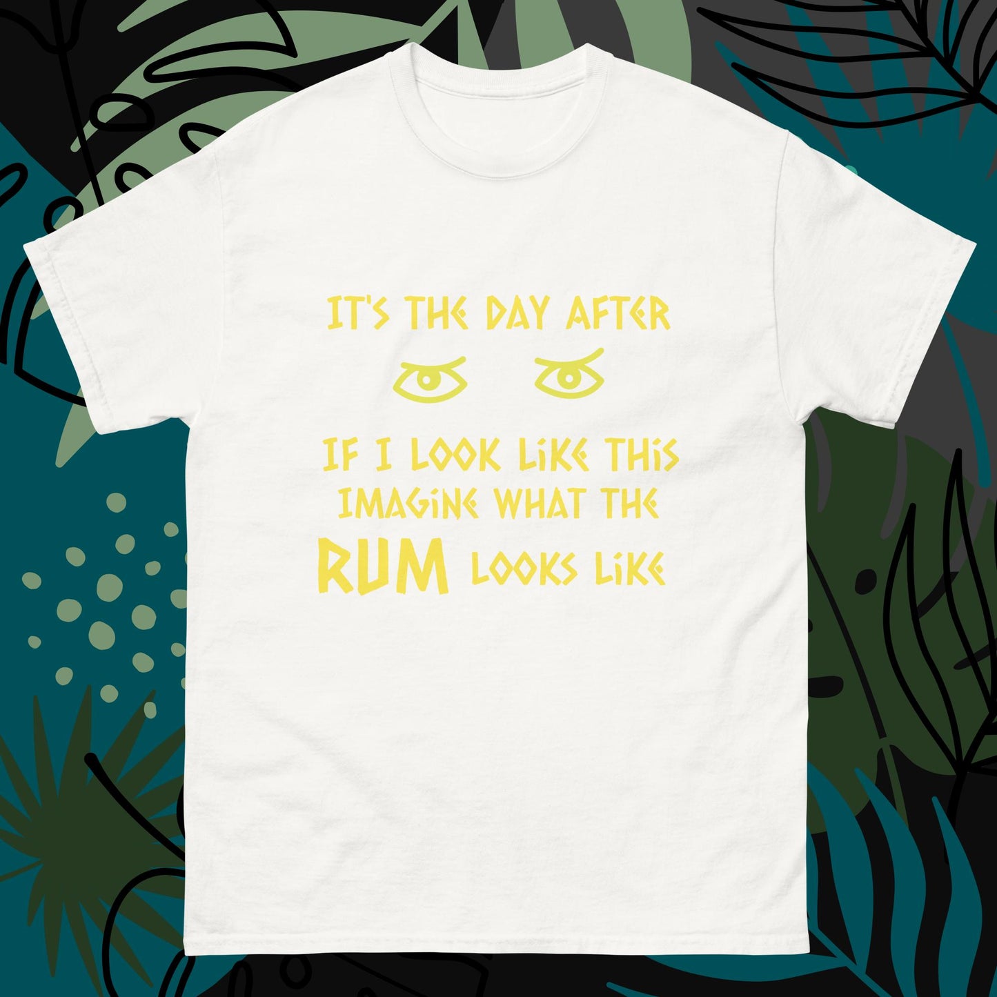 RUM/ALCOHOL THEMED - Hang Over LOL! Men's Classic Tee Shirt/T-Shirt