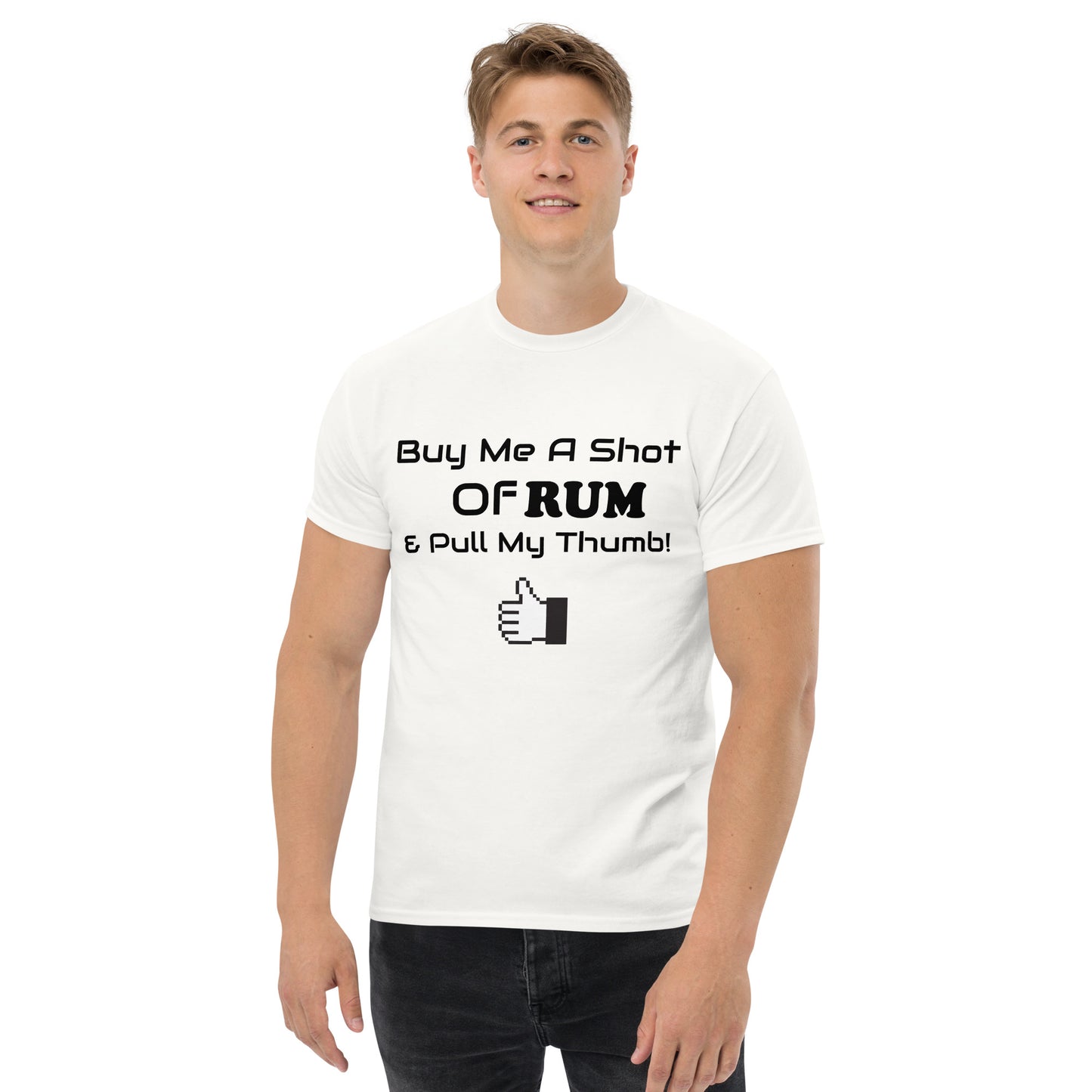 RUM/ALCOHOL THEMED - LOL! Fun Men's Classic Tee Shirt/T-Shirt