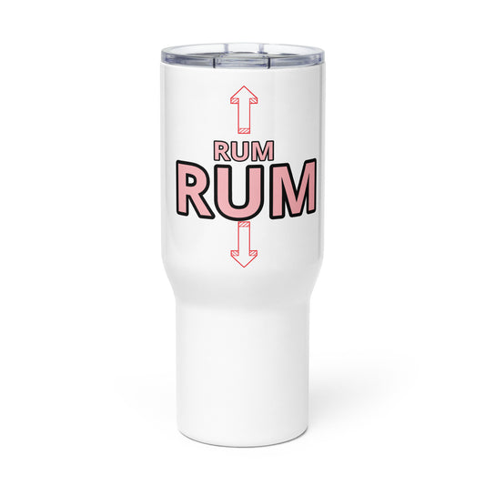 RUM/ALCOHOL THEMED - Travel mug with handle