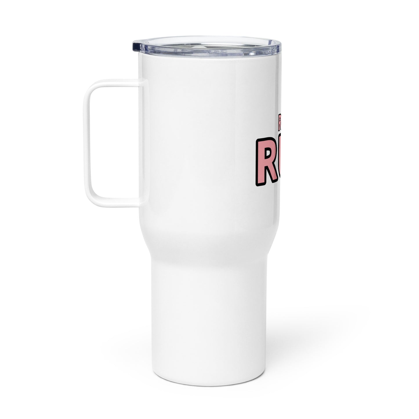 RUM/ALCOHOL THEMED - Travel mug with handle