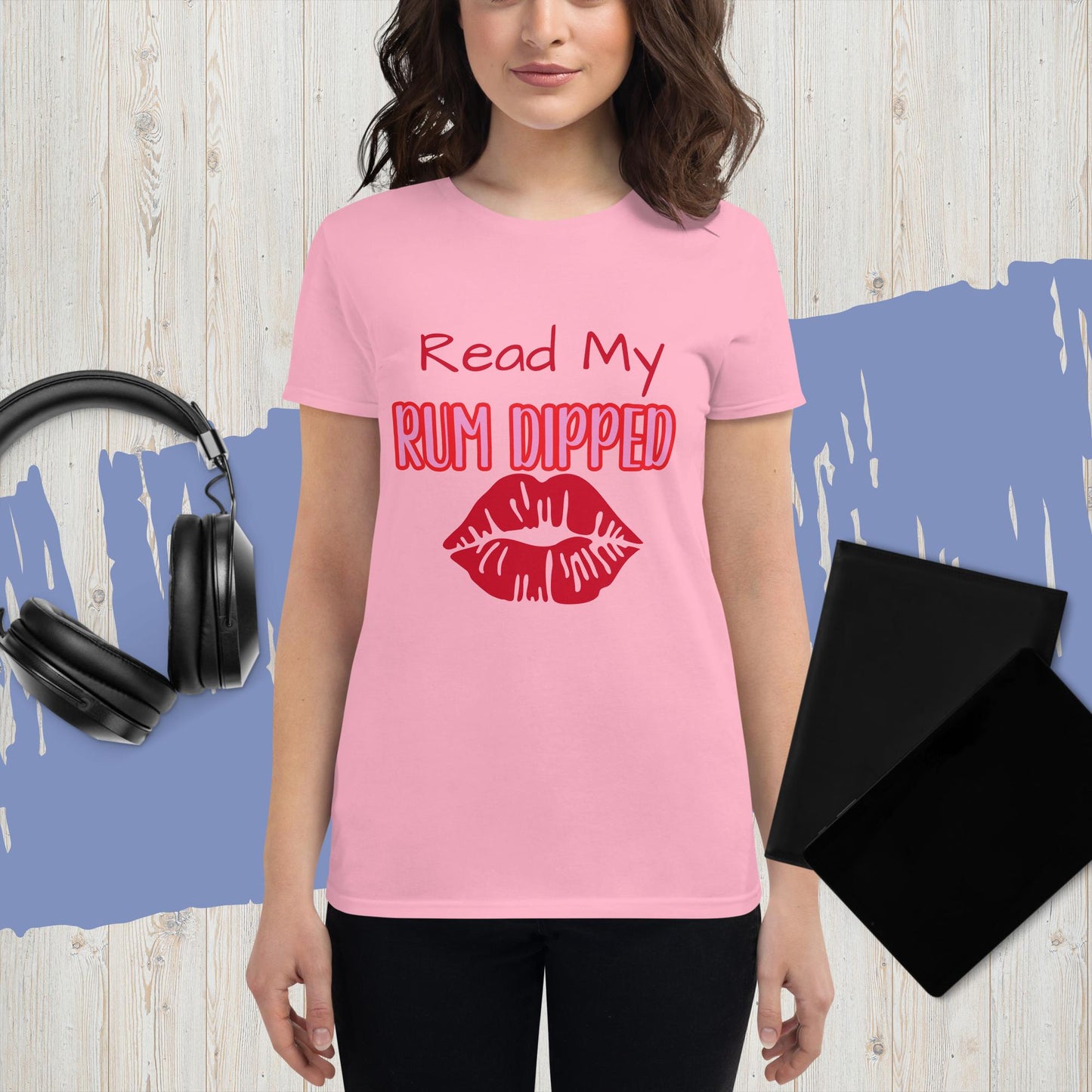 RUM/ALCOHOL THEMED - Fun and Lovely Women's Short Sleeve Graphic Tee Shirt/T-shirt