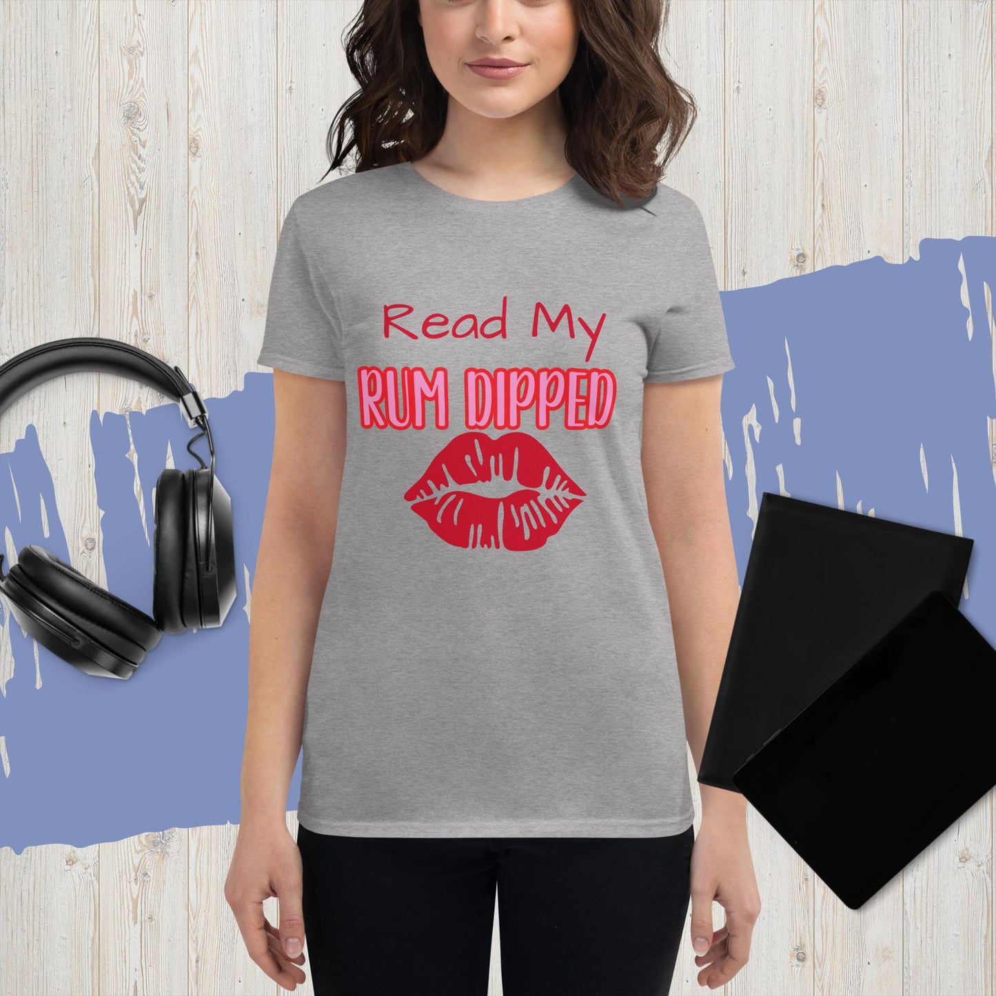 RUM/ALCOHOL THEMED - Fun and Lovely Women's Short Sleeve Graphic Tee Shirt/T-shirt