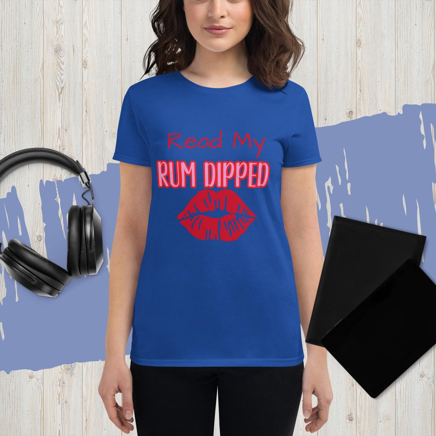 RUM/ALCOHOL THEMED - Fun and Lovely Women's Short Sleeve Graphic Tee Shirt/T-shirt