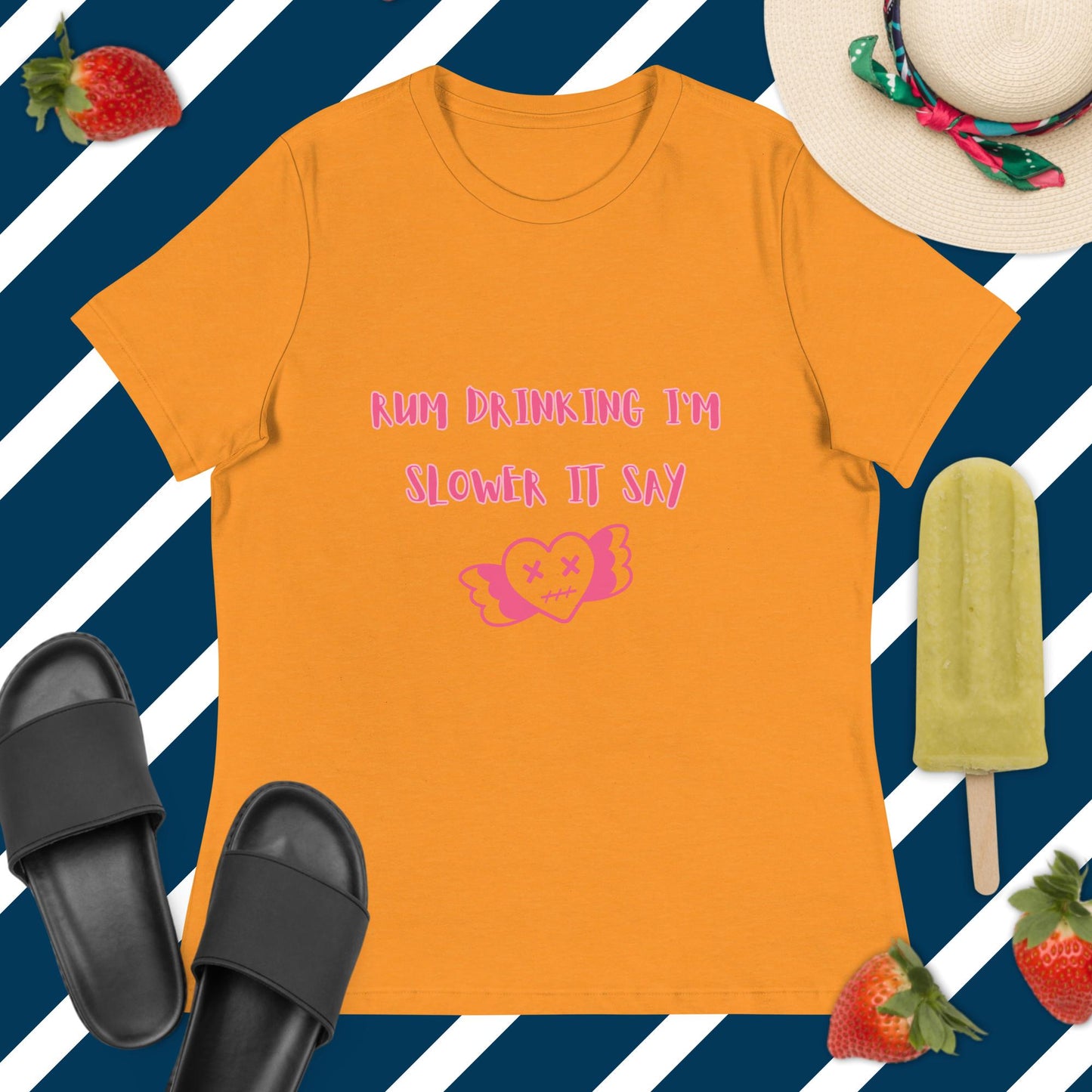 RUM/ALCOHOL THEMED - LOL! Fun Women's Relaxed Graphic Tee Shirt/T-Shirt