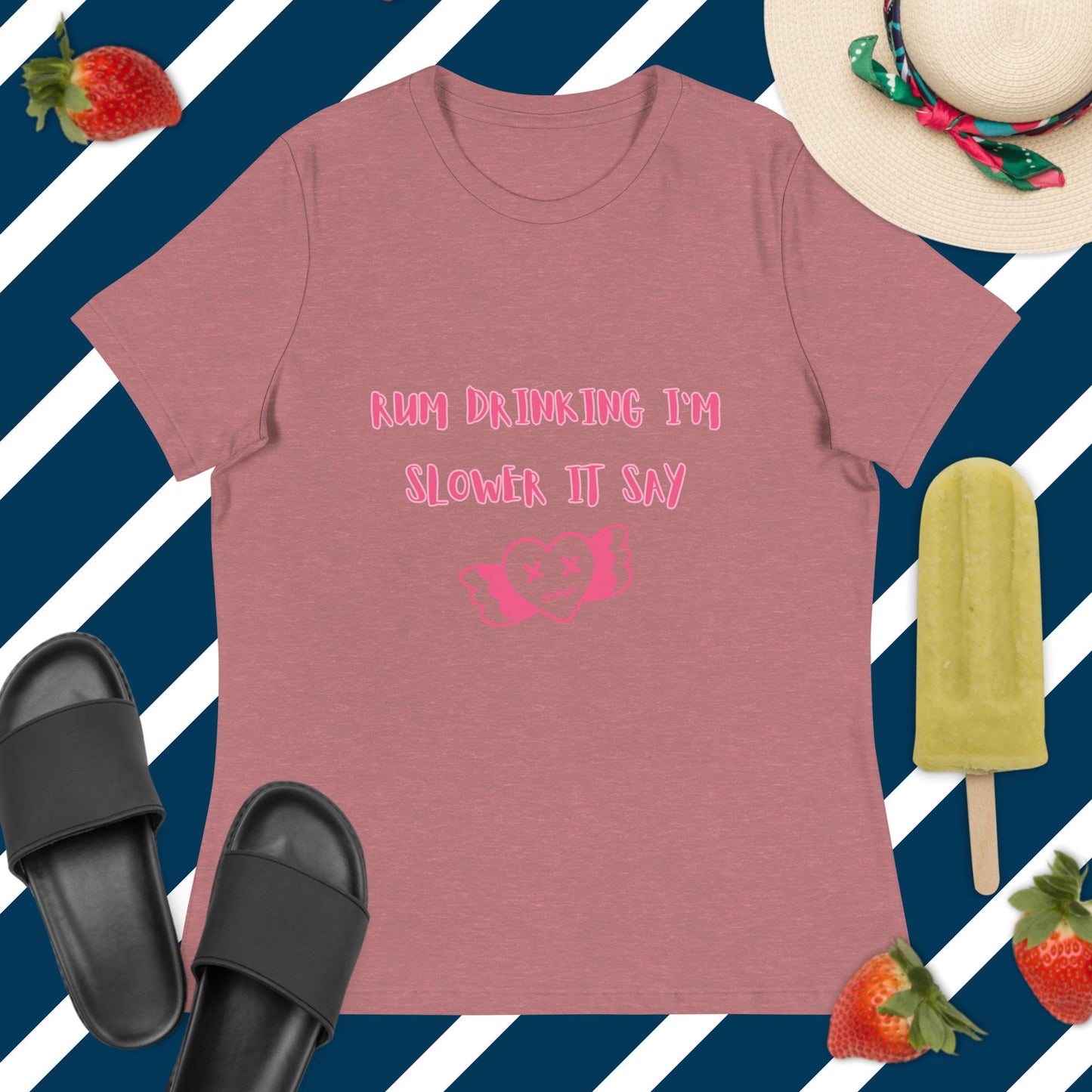 RUM/ALCOHOL THEMED - LOL! Fun Women's Relaxed Graphic Tee Shirt/T-Shirt