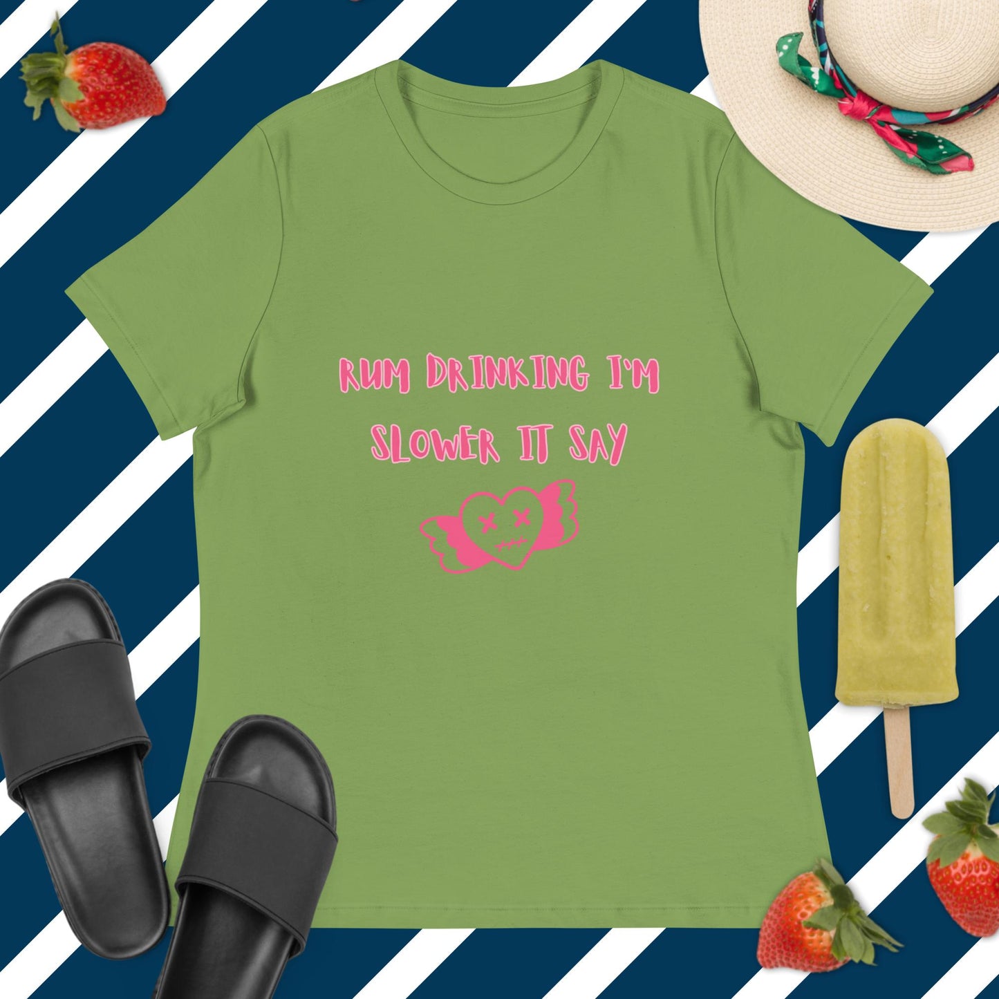 RUM/ALCOHOL THEMED - LOL! Fun Women's Relaxed Graphic Tee Shirt/T-Shirt